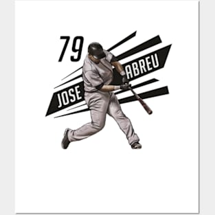 Jose Abreu Chicago W Outline Posters and Art